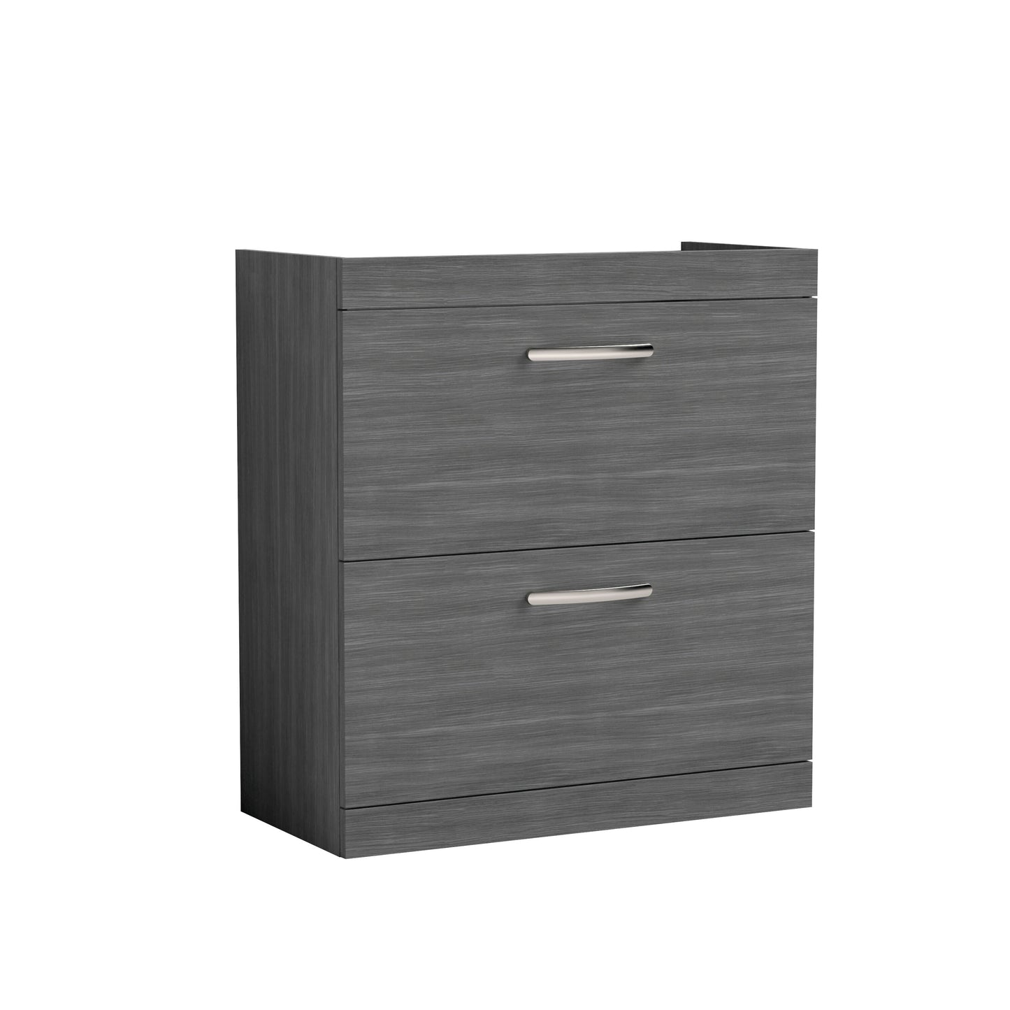 Athena Floor Standing 2 Drawer Vanity Unit 800mm