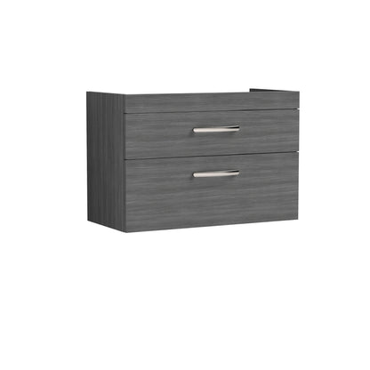 Athena Wall Hung 2 Drawer Vanity Unit 800mm