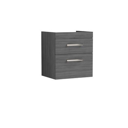 Athena Wall Hung 2 Drawer Vanity Unit 500mm