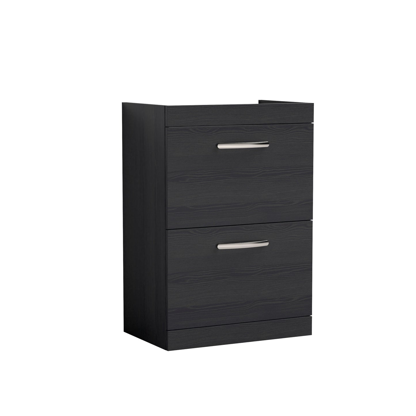Athena Floor Standing 2 Drawer Vanity Unit 600mm