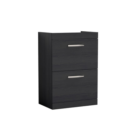 Athena Floor Standing 2 Drawer Vanity Unit 600mm