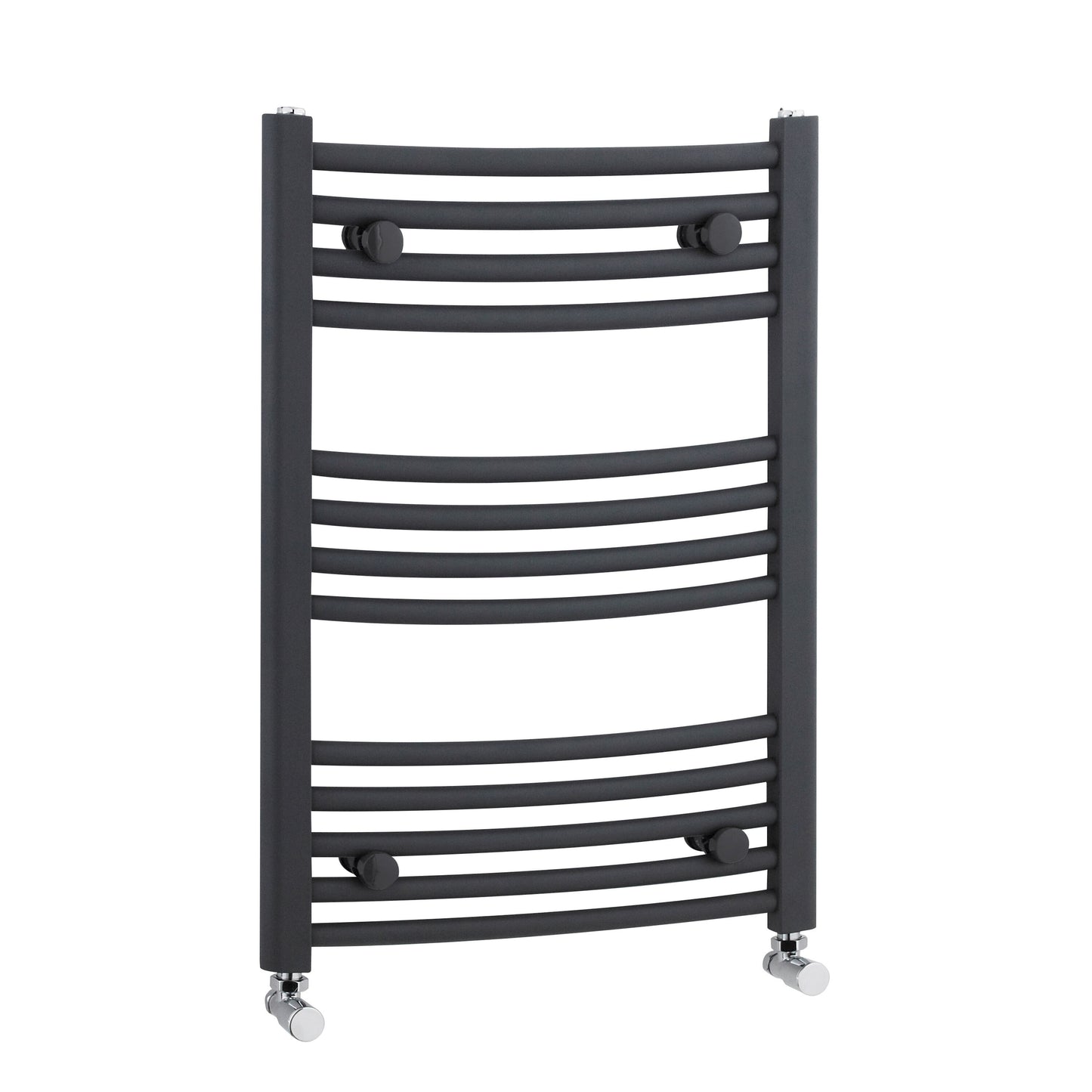Nuie 700mm x 500mm Anthracite Vertical Curved Ladder Rail