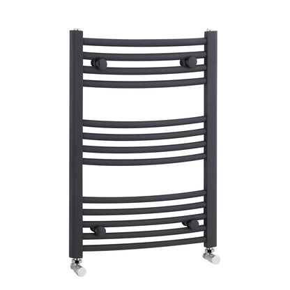 Nuie 700mm x 500mm Anthracite Vertical Curved Ladder Rail