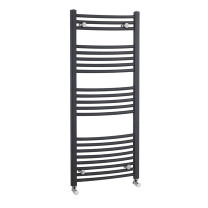 Nuie 1150mm x 500mm Anthracite Vertical Curved Ladder Rail