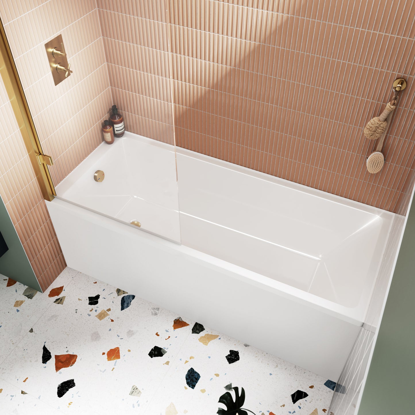 Nuie 1700mm Single Ended Bath With Legs