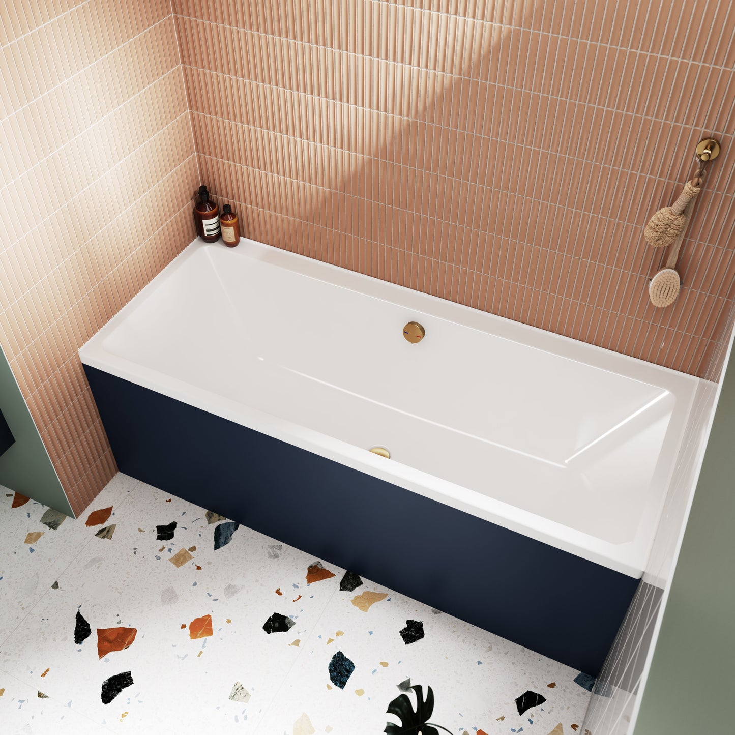 Nuie 1800mm Single Ended Bath With Legs