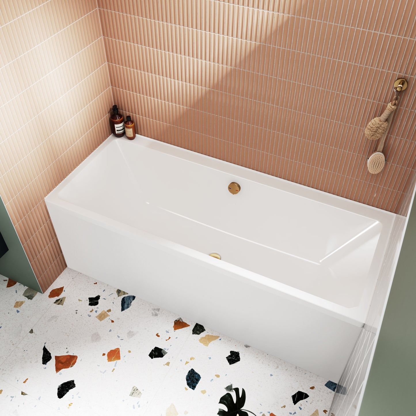 Nuie 1800mm Single Ended Bath With Legs