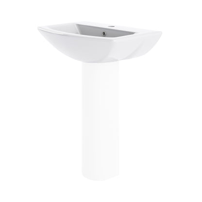 Asselby 600mm Medium Basin 1 Tap Hole