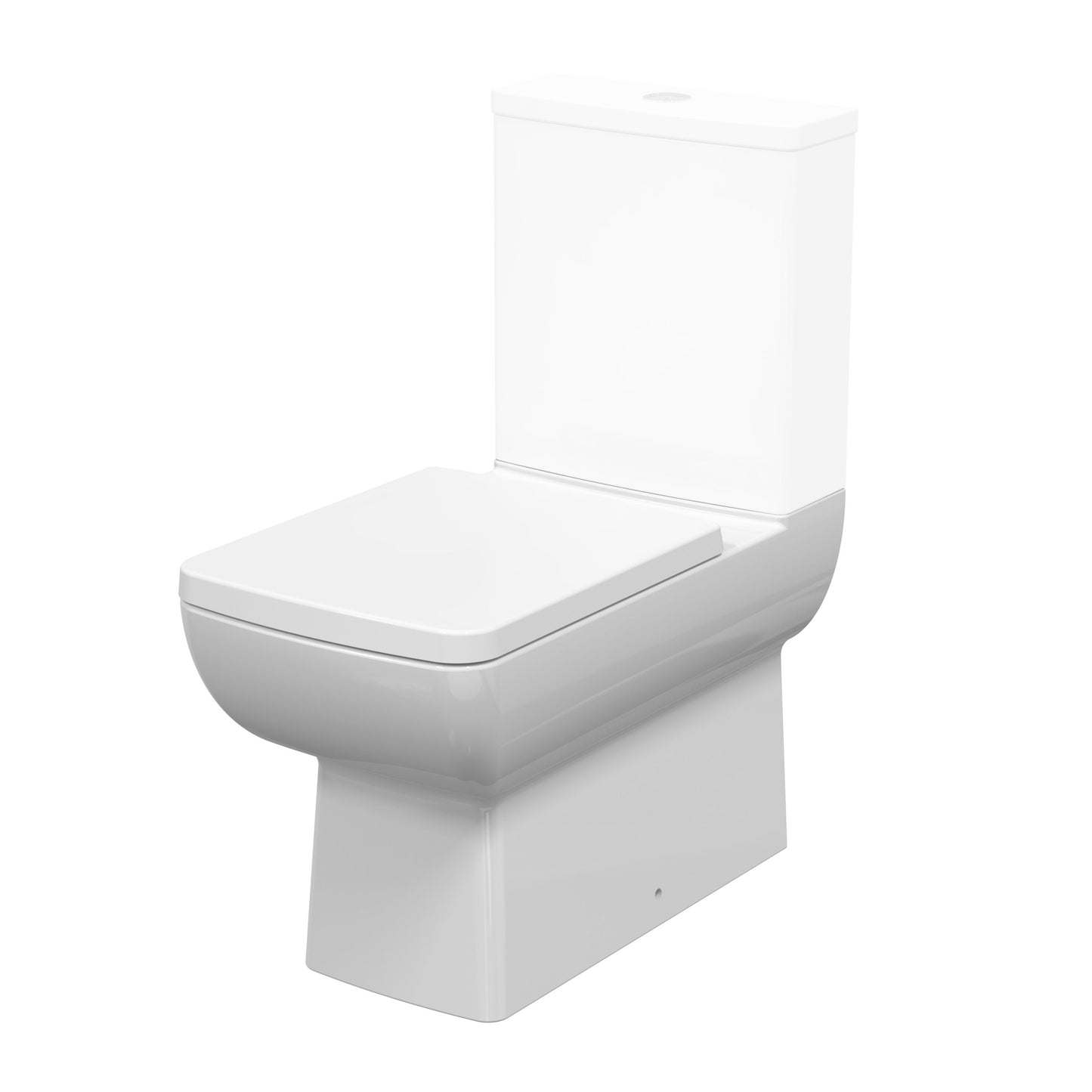 Cleo Flush to Wall Close Coupled Rimless Pan