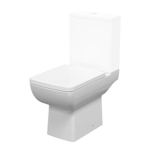 Cleo Short Projection Close Coupled Rimless Open Back Pan