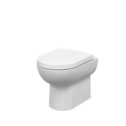 Isla Round Back To Wall Rimless Pan