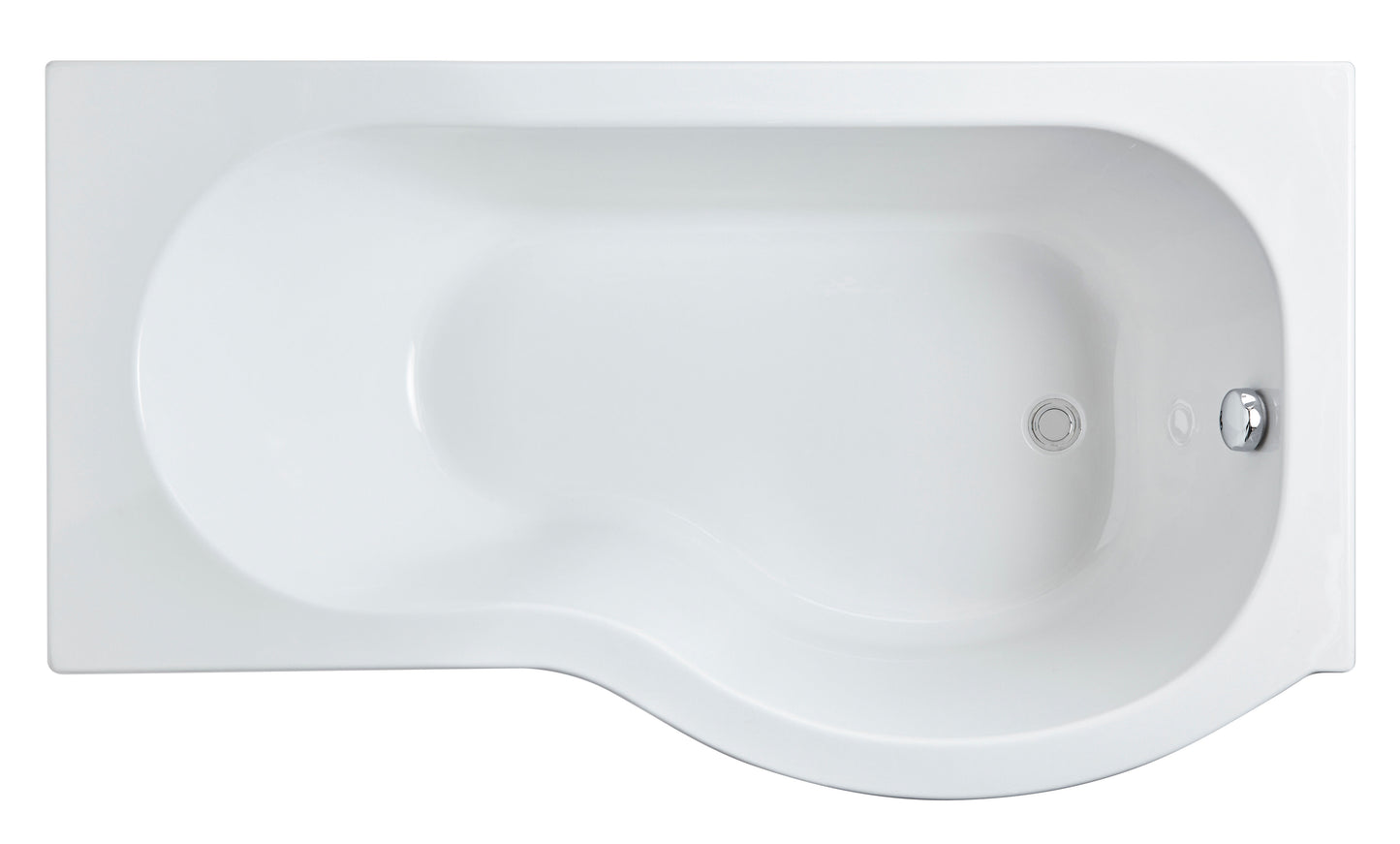 Nuie 1700mm Right-Hand P Shaped Shower Bath