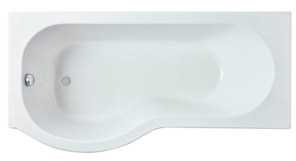 Nuie 1600mm Left-Hand P Shaped Shower Bath