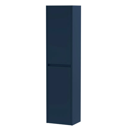 Nuie Havana 350mm 2 Door Indigo Blue Wall Hung Tall Cabinet