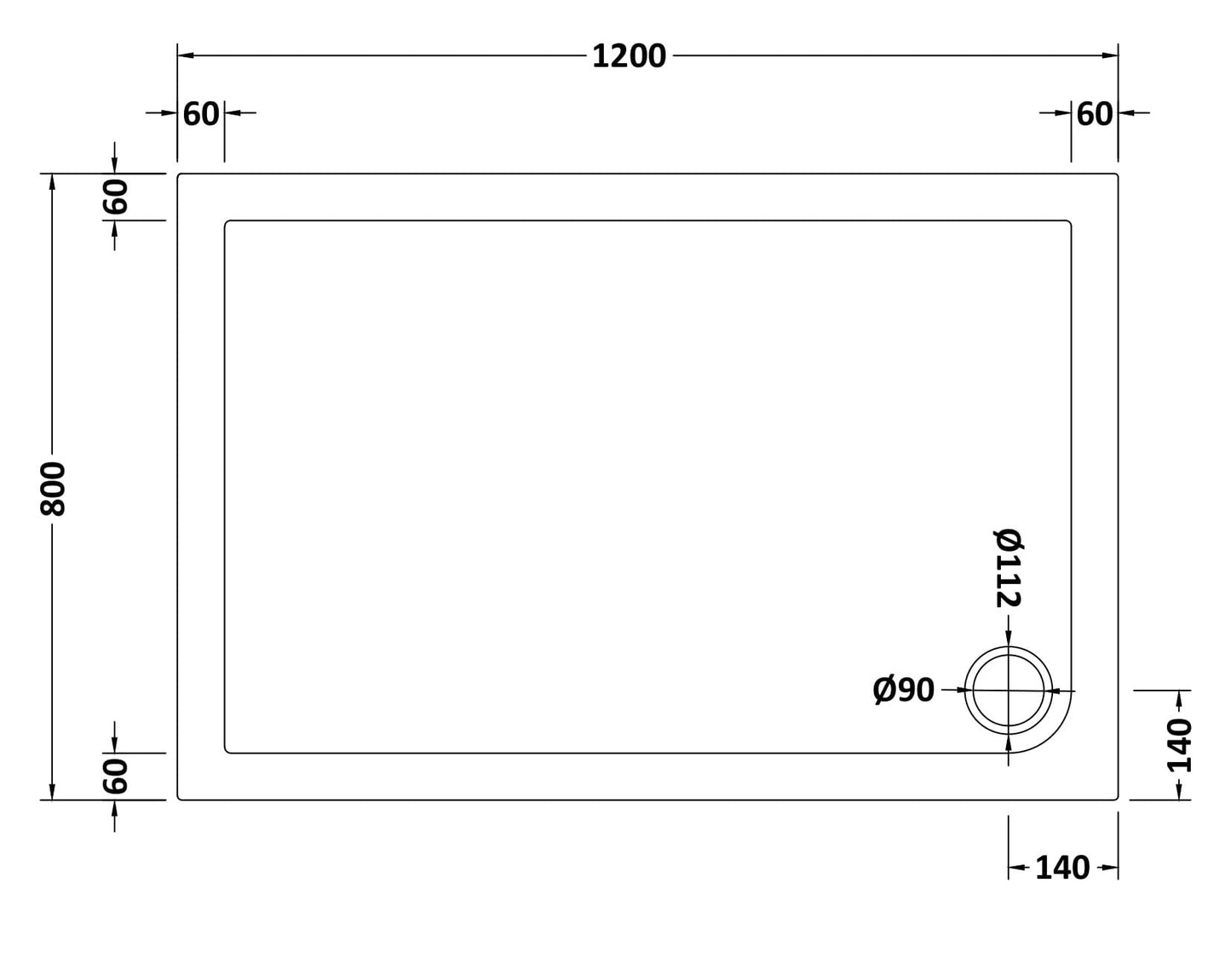 Contemporary 8mm Glass Walk In Wetroom Screen and Hinged Return Screen and Shower Tray - Choice of Size and Finish
