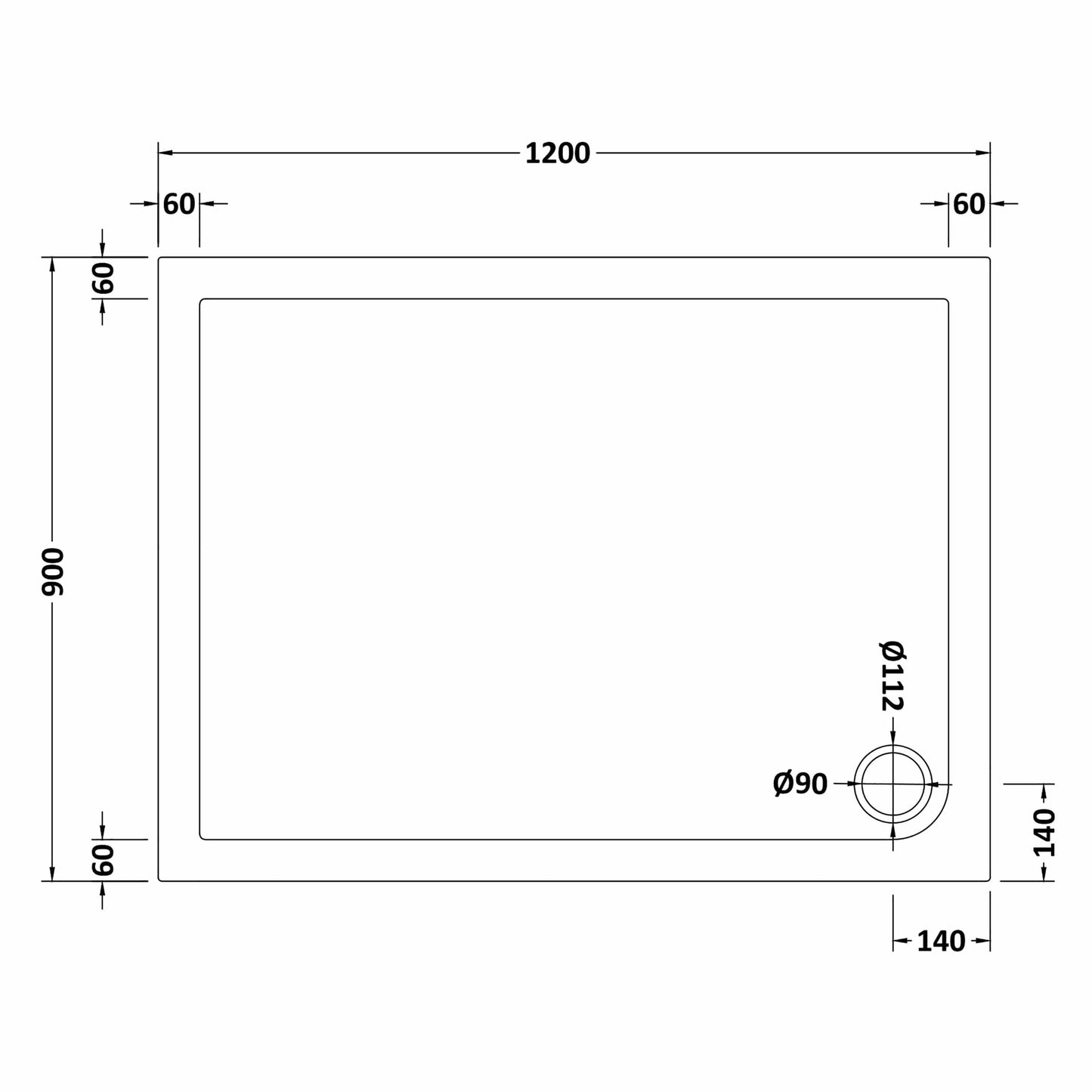 Contemporary 8mm Glass Walk In Wetroom Screen and Hinged Return Screen and Shower Tray - Choice of Size and Finish