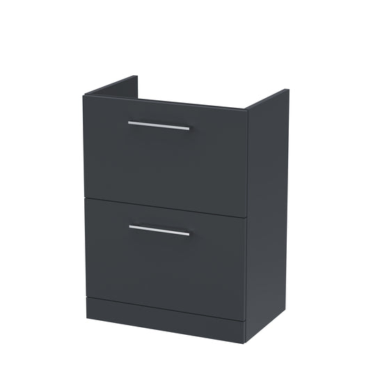 600mm Floor Standing 2 Drawer Unit (365 Deep)