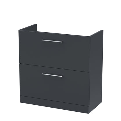 800mm Floor Standing 2 Drawer Unit (365 Deep)