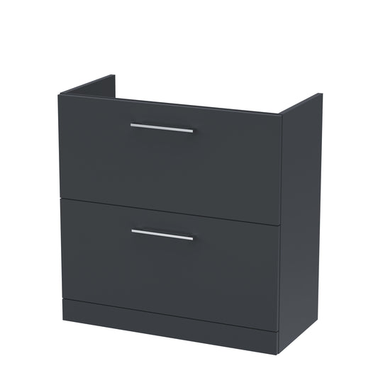 800mm Floor Standing 2 Drawer Unit (365 Deep)