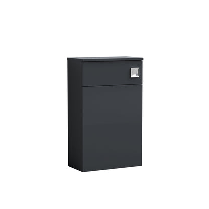 Nuie Arno 500mm Soft Black Floor Standing Concealed Cistern WC Unit