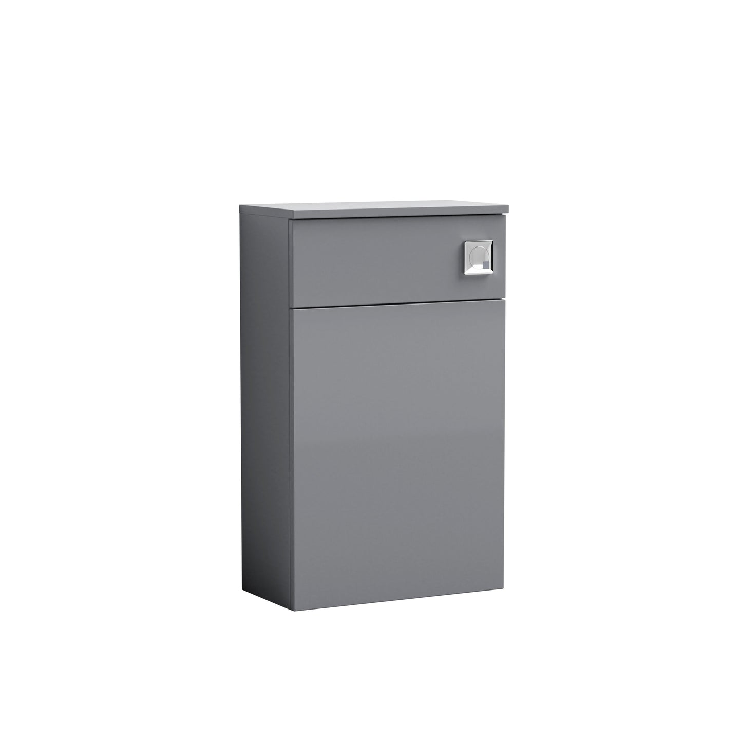 Nuie Arno 500mm Satin Grey Floor Standing Concealed Cistern WC Unit