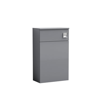 Nuie Arno 500mm Satin Grey Floor Standing Concealed Cistern WC Unit