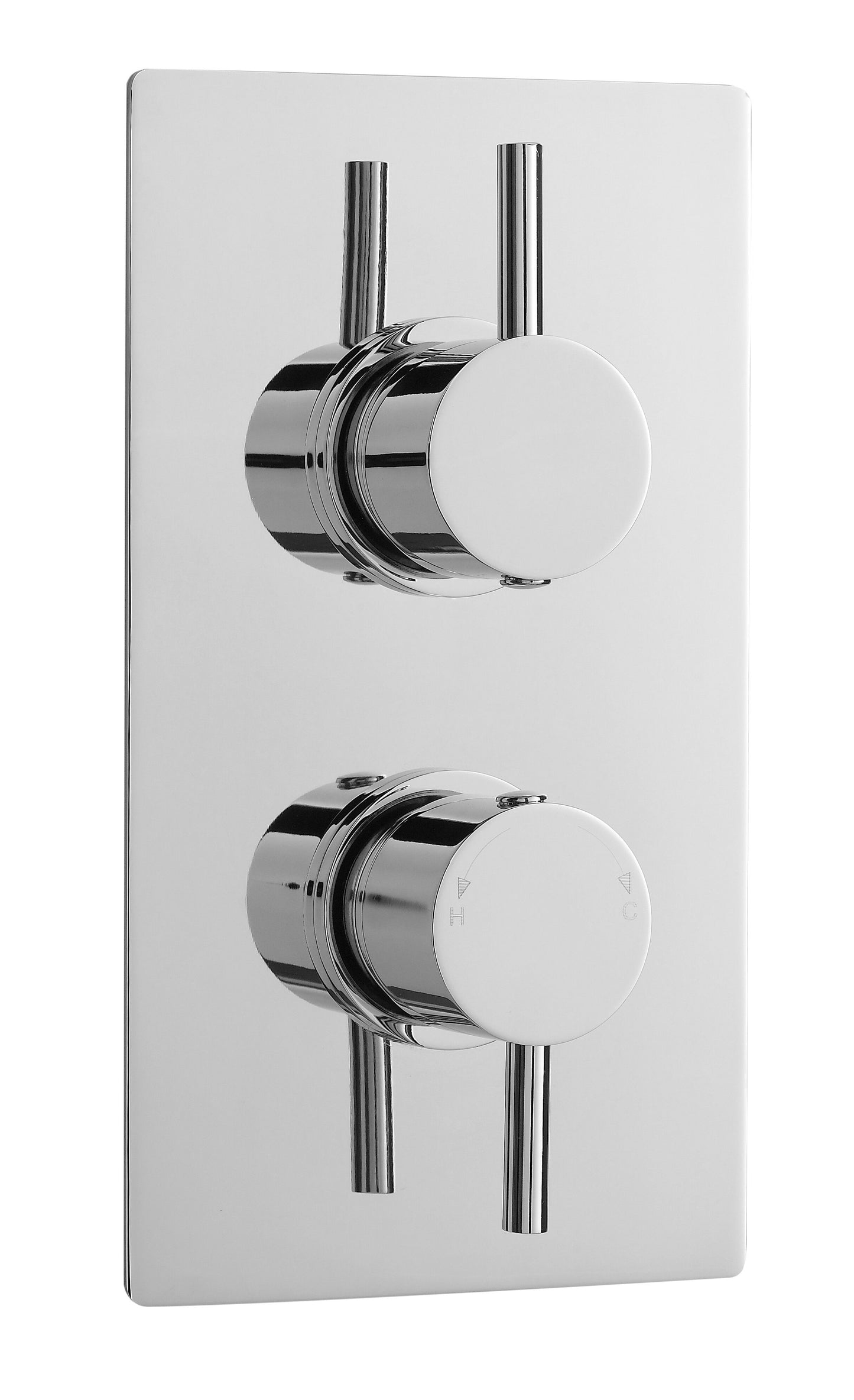 Round Showers Twin Thermostatic Shower Valve