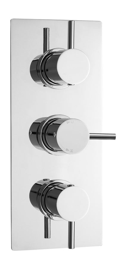 Round Showers Triple Thermostatic Shower Valve