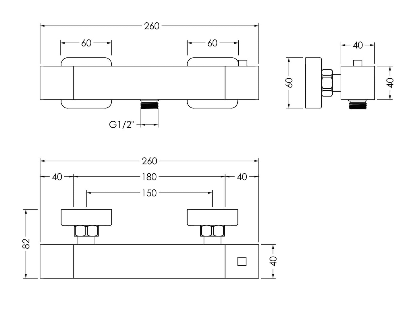 Sanford Thermostatic Bar Valve