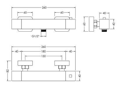 Sanford Thermostatic Bar Valve