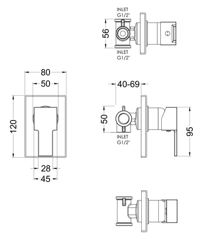 Sanford Manual Shower Valve