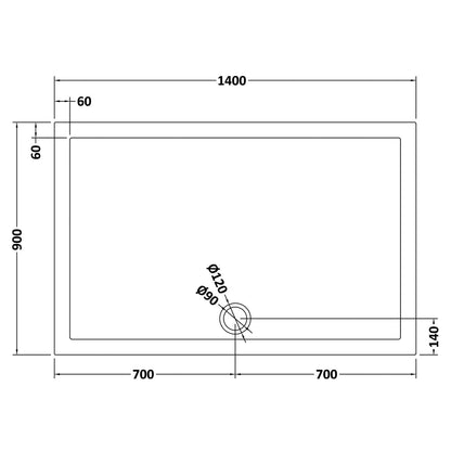 Contemporary 8mm Glass Walk In Wetroom Screen and Hinged Return Screen and Shower Tray - Choice of Size and Finish