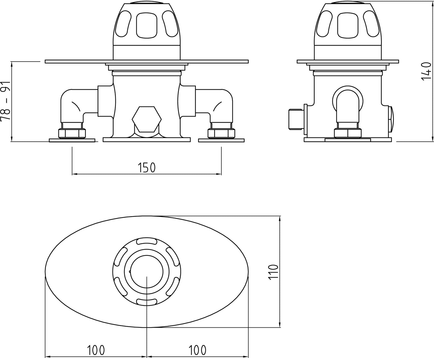 Commercial Sequential Thermostatic Shower Valve