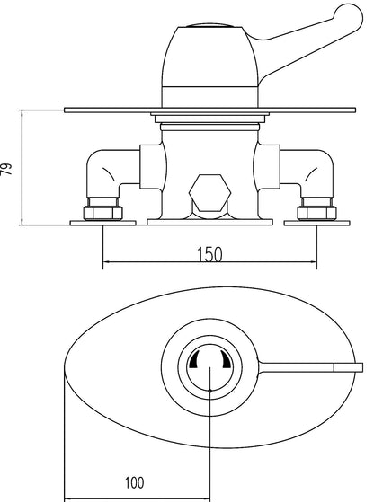 Commercial Sequential Thermostatic Shower Valve