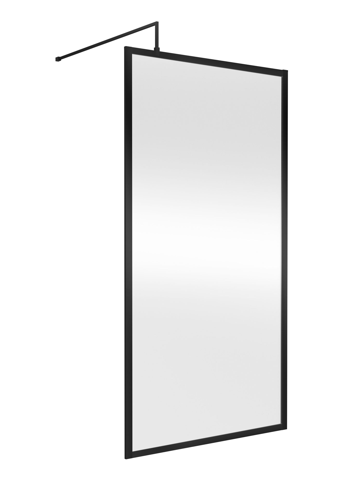 Nuie 1000mm Outer Frame Matt Black Wetroom Screen