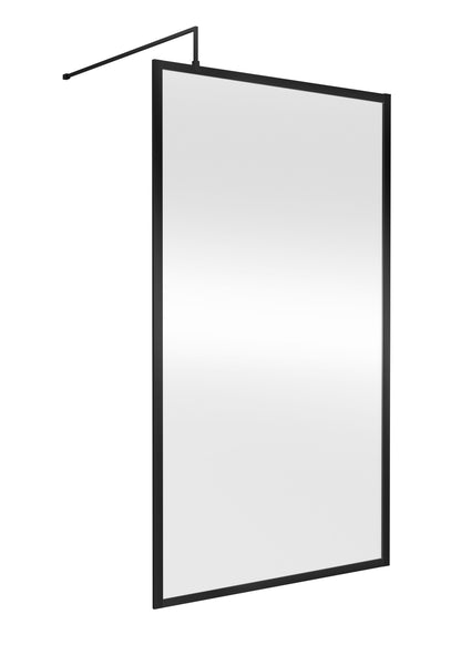 Nuie 1100mm Outer Frame Matt Black Wetroom Screen