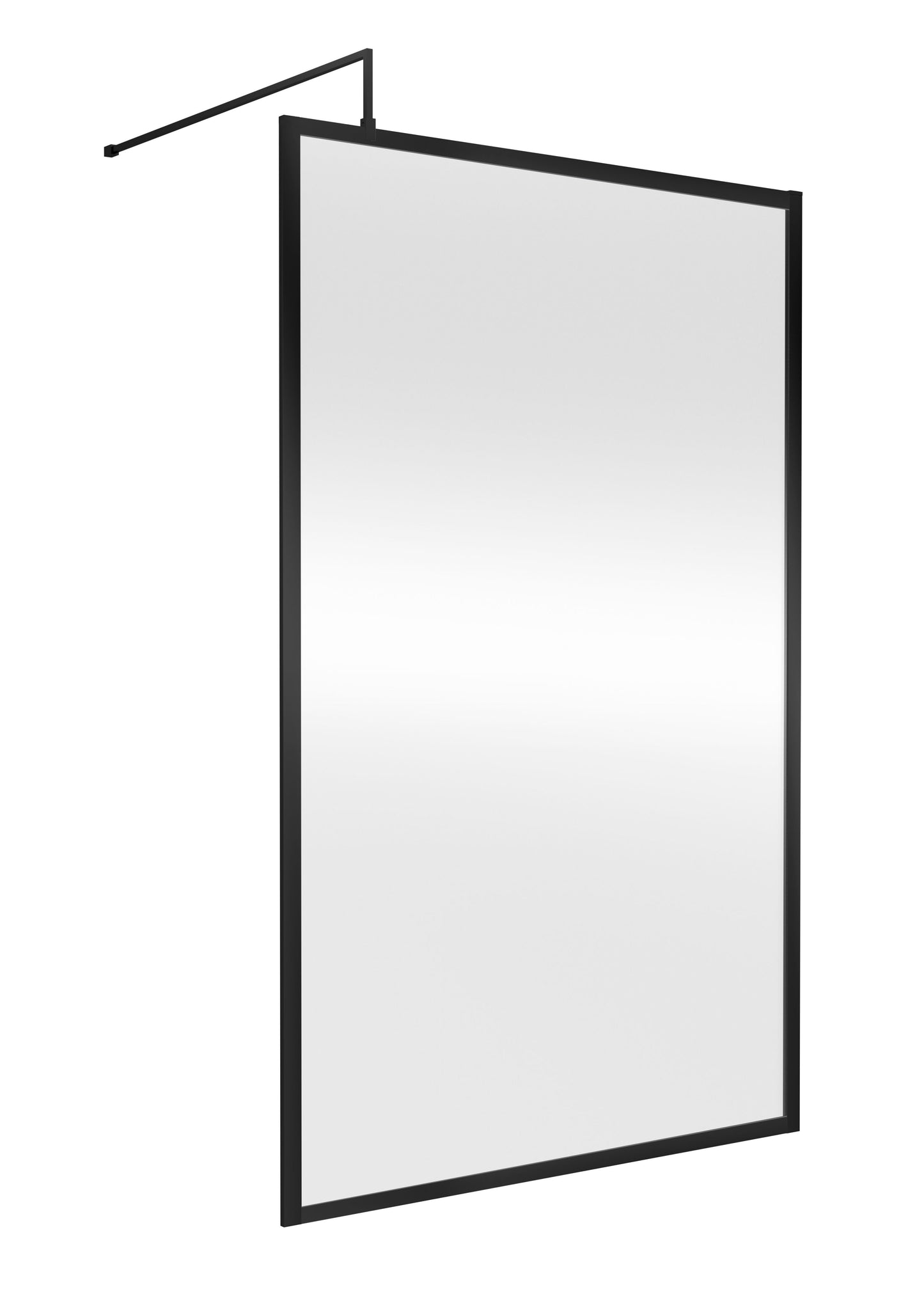 Nuie 1200mm Outer Frame Matt Black Wetroom Screen