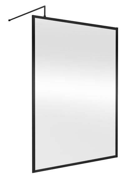 Nuie 1400mm Outer Frame Matt Black Wetroom Screen